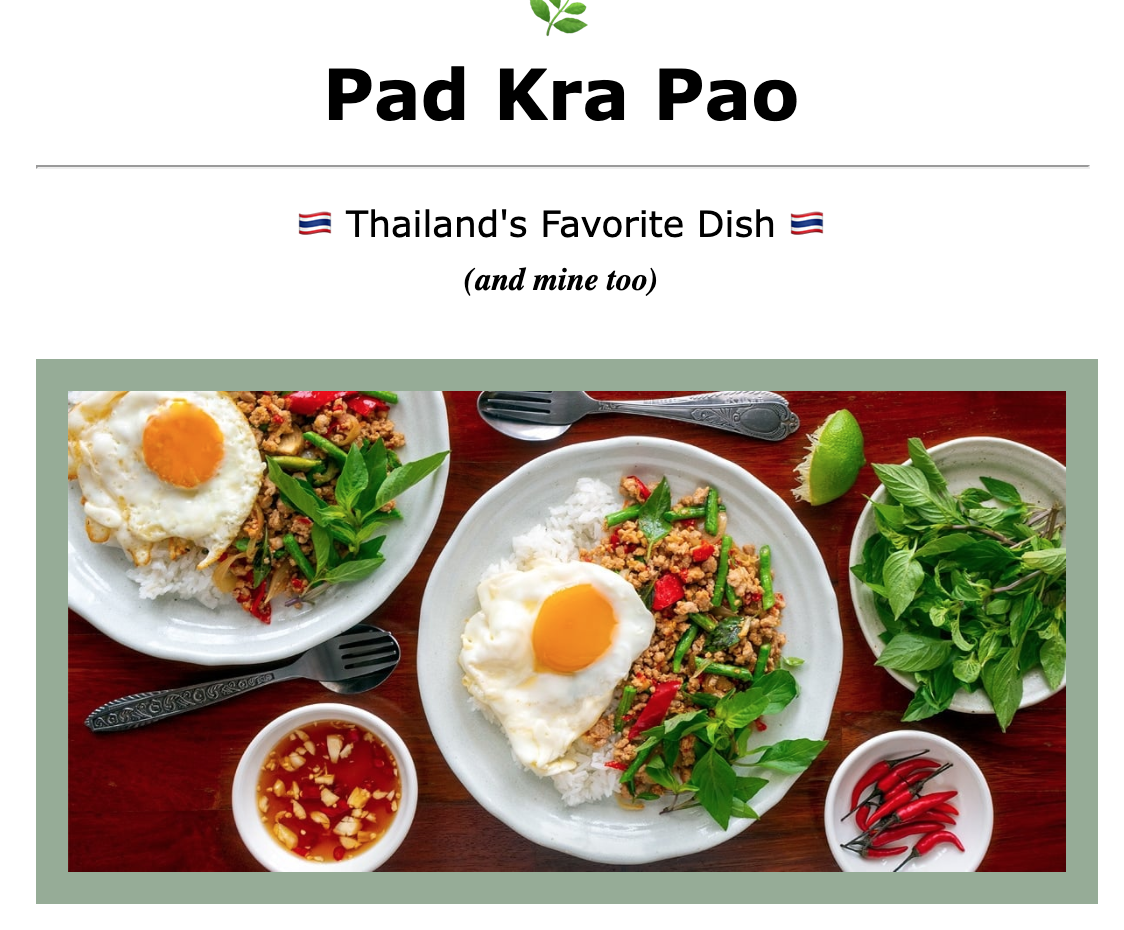 photo of recipe padkrapow